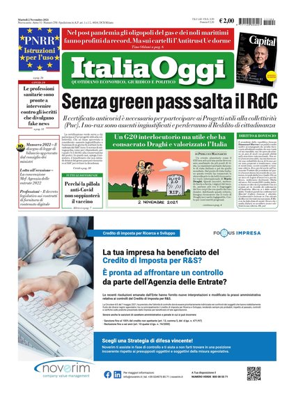 Italia oggi : quotidiano di economia finanza e politica